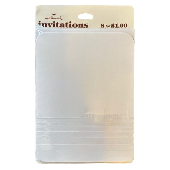 Vintage You're Invited Hallmark Party Invitations - Picture 4 of 9